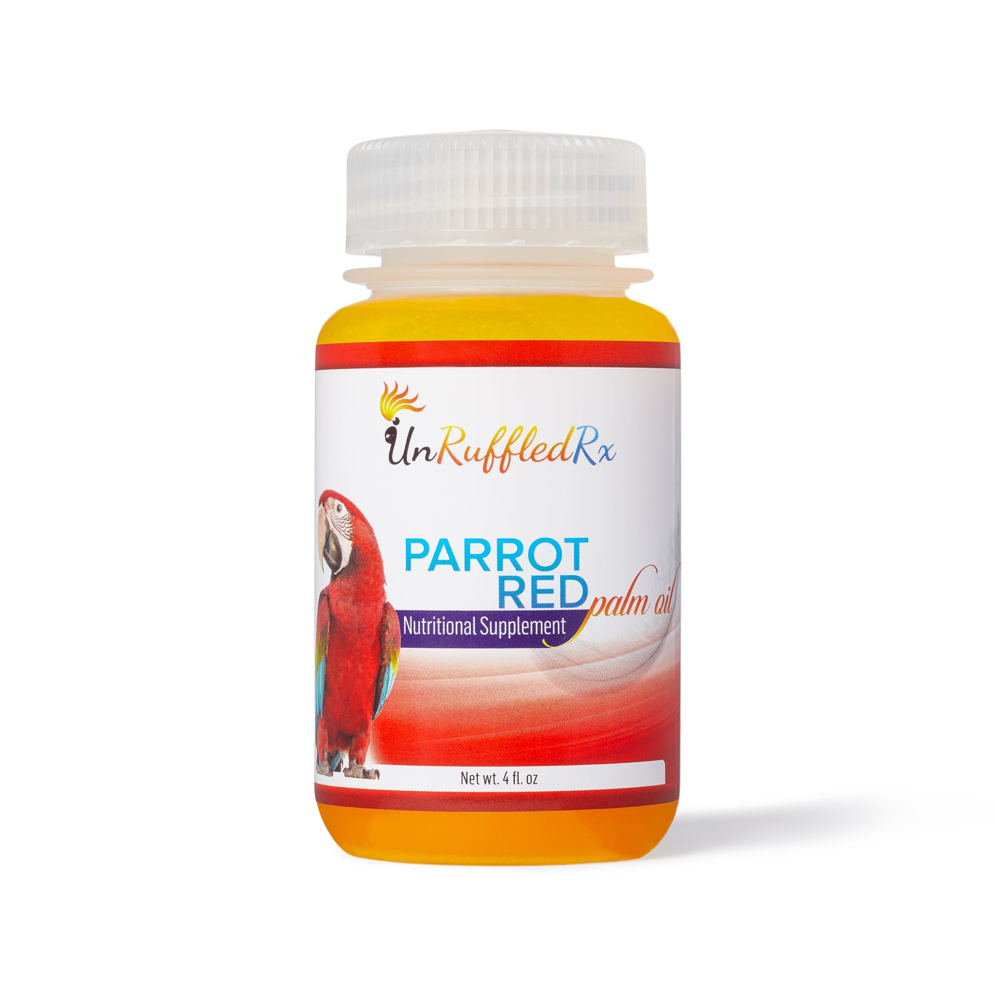 UnRuffledRx Red Palm Oil Bird Supplement For Vitamin A Deficiency, 4 oz. - BirdSupplies.com