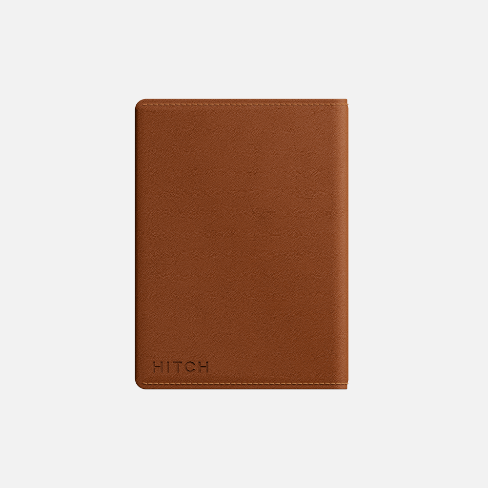 Genuine Leather Wallet Bifold Havana